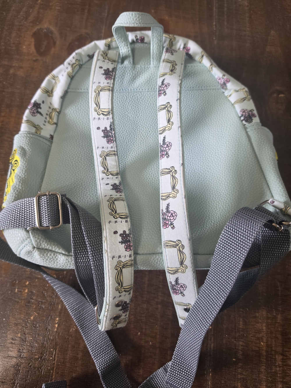 Friends Light Blue Mini Backpack with Frame Print - Picture 4 of 5